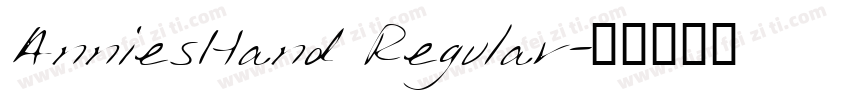 AnniesHand Regular字体转换